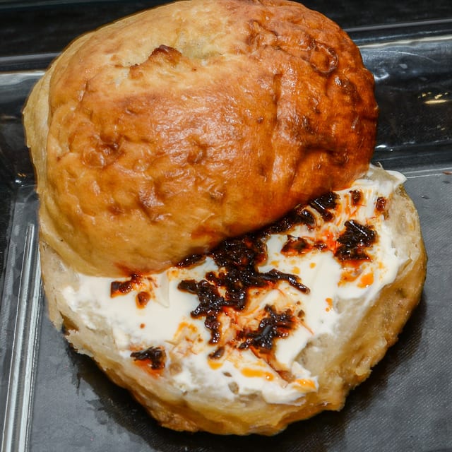 Italian Herbs & 3 Cheese Bagel.