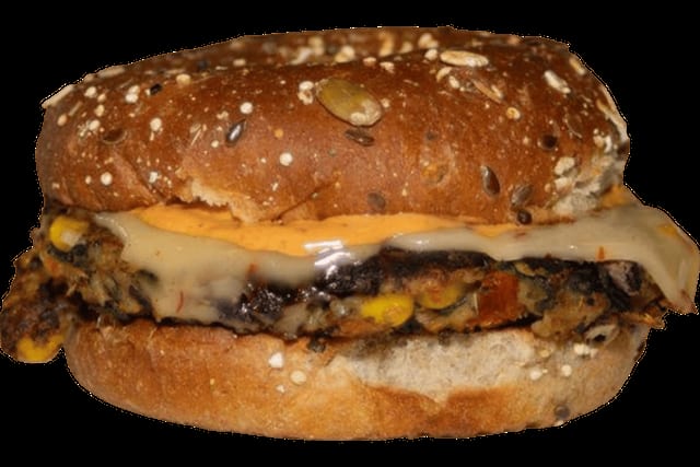 The Chingy Black Bean Burger.
